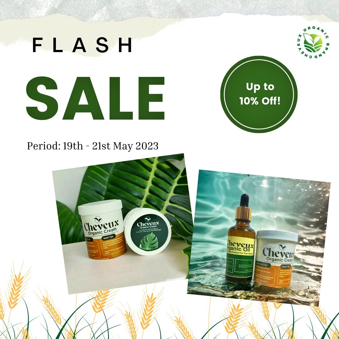 CheveuxBrand's tweet photo. Last day of Cheveux Organic Weekend Flash Sale! Get all-natural Hair & Beard Growth Products at 10% off.
Do not miss this juicy offer.
Give your Beard & Hair the Best products.
Prices: 9,900 Per 1 & 17,100 Per Kit.
Lagos ππ
DM to order.
#CheveuxOrganicBrand #WeekendFlashSale https://t.co/w5z1RtXrqu
