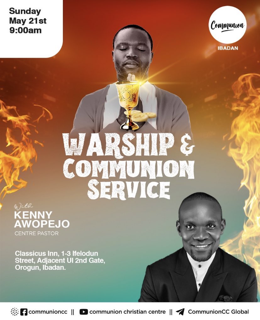 bobocoal's tweet photo. How was service in your centre?

It was 🔥🔥 here

Let’s here how service was in your end
#topeawofisayo
#CommunionCcglobal
#CommunionccIbadan
#CommunionccIfe
#CommunionCCOau
#CommunionccLagos
#CommunionccCampus https://t.co/sIP8QMkRm9