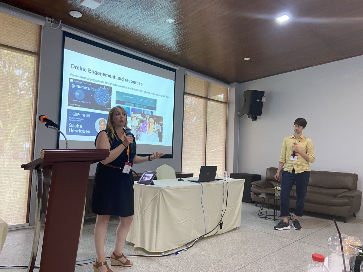 Alice Matimba (@alicepn) on Twitter photo And now we have the science engagement duo <a href="/Fran_Gale/">Fran Gale</a> and <a href="/Jack/">jack</a> Monaghan introducing <a href="/engageWCS/">Wellcome Connecting Science Engagement and Society</a> resources and prep talk for #HelminthBio23 participants <a href="/kkunews/">Khon Kaen University</a> <a href="/akoiwang/">Arporn Koi Wangwiwatsin</a> <a href="/eventsWCS/">Wellcome Connecting Science Learning and Training</a> And now we have the science engagement duo <a href="/Fran_Gale/">Fran Gale</a> and <a href="/Jack/">jack</a> Monaghan introducing <a href="/engageWCS/">Wellcome Connecting Science Engagement and Society</a> resources and prep talk for #HelminthBio23 participants <a href="/kkunews/">Khon Kaen University</a> <a href="/akoiwang/">Arporn Koi Wangwiwatsin</a> <a href="/eventsWCS/">Wellcome Connecting Science Learning and Training</a>