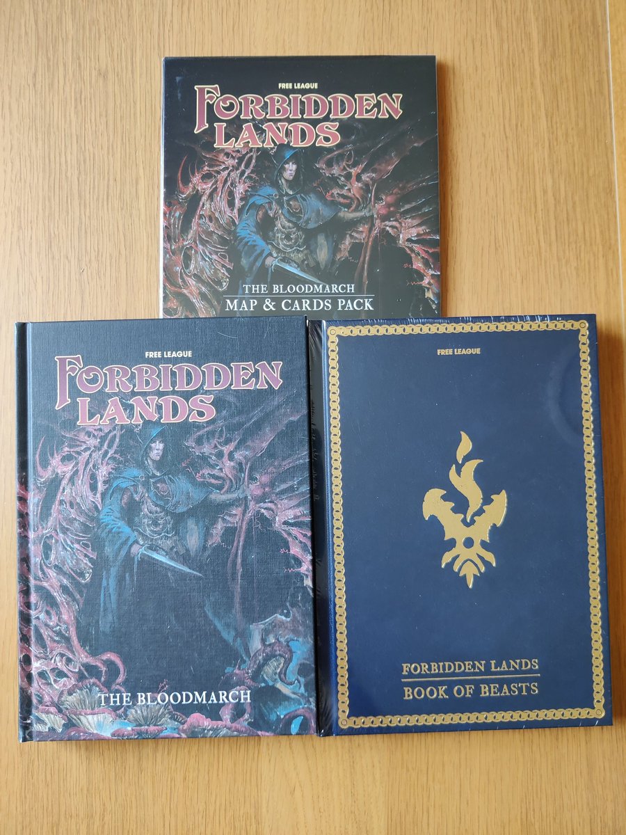 mortengreis's tweet photo. Mit ludotek er atter vokset med seneste kickstarter-ankomst fra Free League.
Det er sjovt at se Forbidden Lands verdenen vokse. Jeg ved ikke, hvornår jeg finder tid til at spille det.
#rollespil #ttrpg #ForbiddenLands #kickstarter https://t.co/jzWEKKqRve