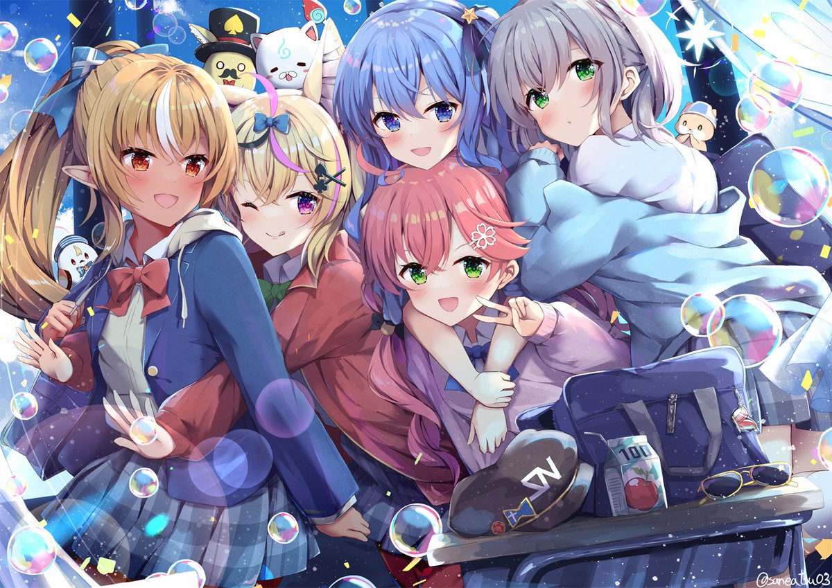 星街すいせい ,尾丸ポルカ ,さくらみこ ,不知火フレア ,白銀 星街すいせい ,尾丸ポルカ ,さくらみこ ,不知火フレア ,白銀
