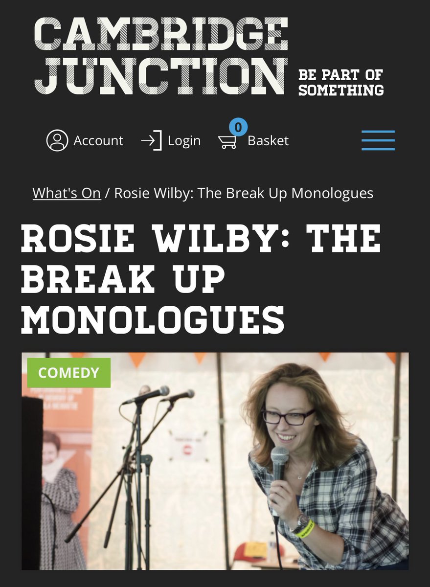 📣 The Breakup Monologues will be LIVE <a href="/CambJunction/">Cambridge Junction</a> on 9 July with guests <a href="/jamesrosscomedy/">James Ross</a> @stephanie_laing <a href="/darrangriff/">INCONCEIVABLE Comedy Special on YOUTUBE</a> <a href="/AliWarship/">Ali Warwood 💙</a> 📣

Get tickets 🎟️junction.co.uk/events/rosie-w…

Listen to the pod 🎧podfollow.com/breakupmonolog… 

Check out the book 📚amazon.co.uk/gp/aw/d/147298…

#Cambridge