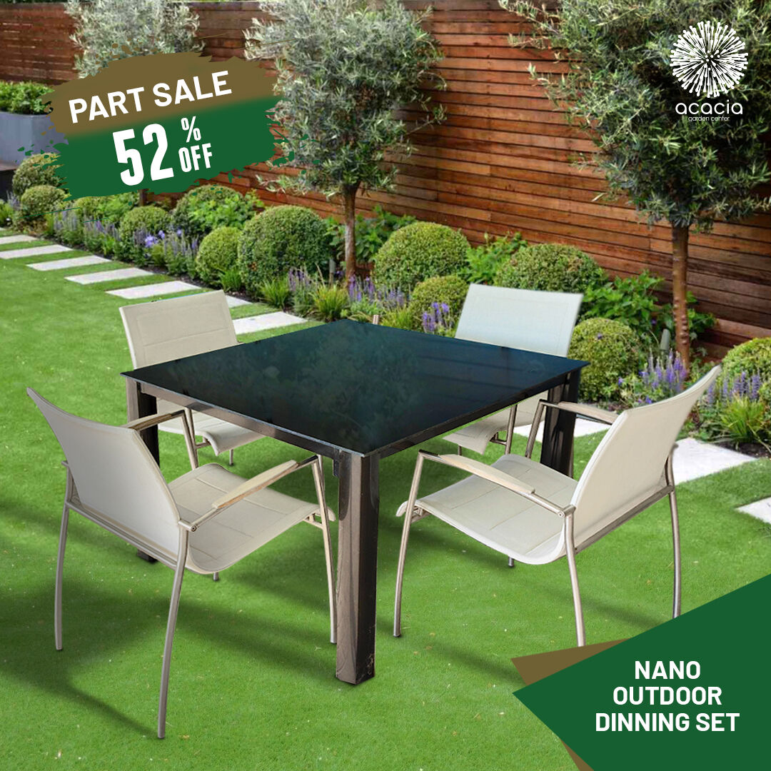 AcaciaGardenCen's tweet image. Upgrade your outdoor space with our Outdoor Nano Dining Set at 52% off! Exclusively during our Part Sale from May 8th to May 25th. 
bit.ly/3BHZKho

Visit Acacia Garden Center for style and savings! 🏞️🛍️
bit.ly/41SB9RD

#PartSale #OutdoorLiving