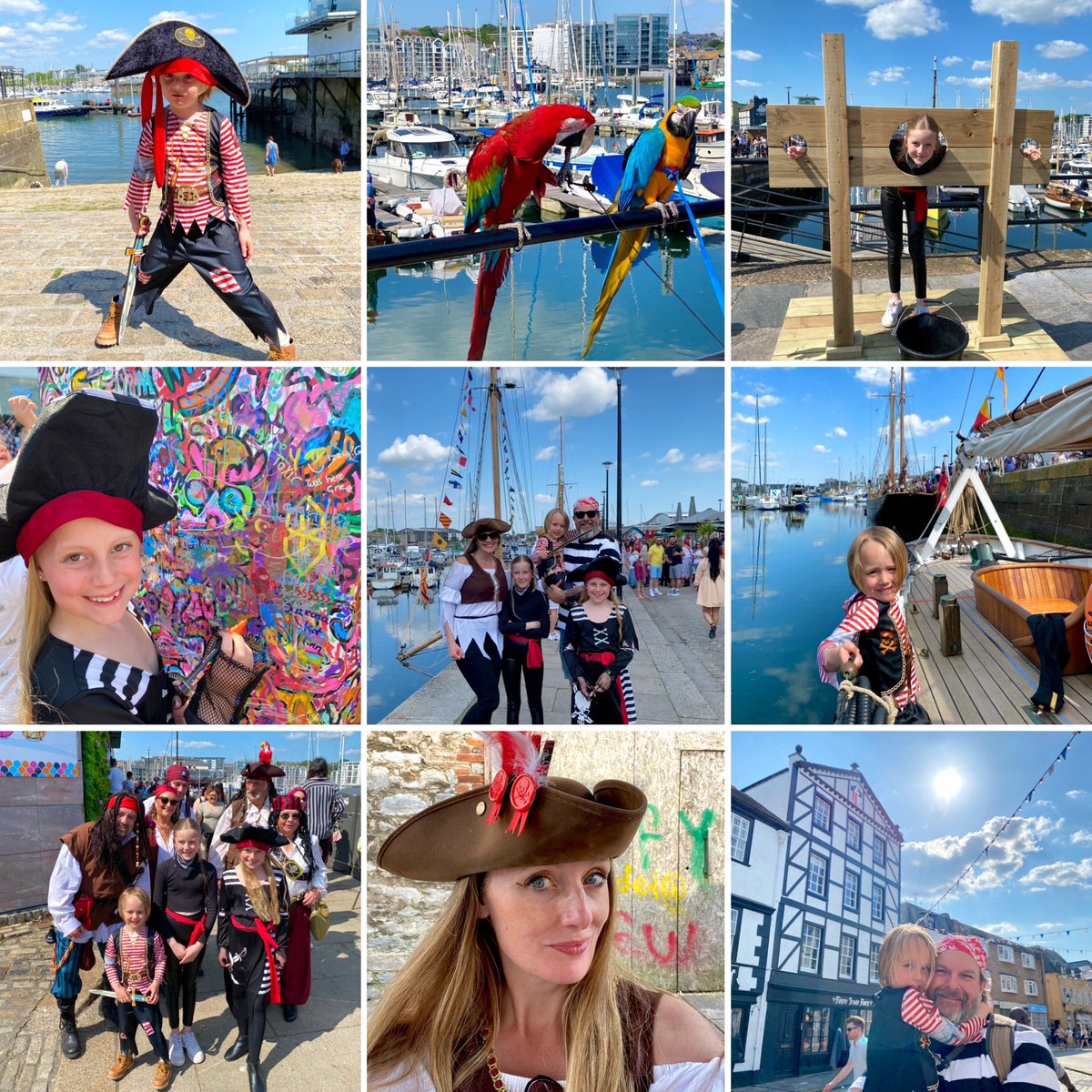 LeilaNottage's tweet photo. Pirate weekend in #Plymouth is always sunny & this year has delivered again. โ๏ธ We had great fun yesterday, lots to do across three locations - @PlymBarbican, West Hoe & @RoyalWilliamYd - go explore with the family! #pirateweekend #familyfun #family #weekend https://t.co/WtWT3LduRf