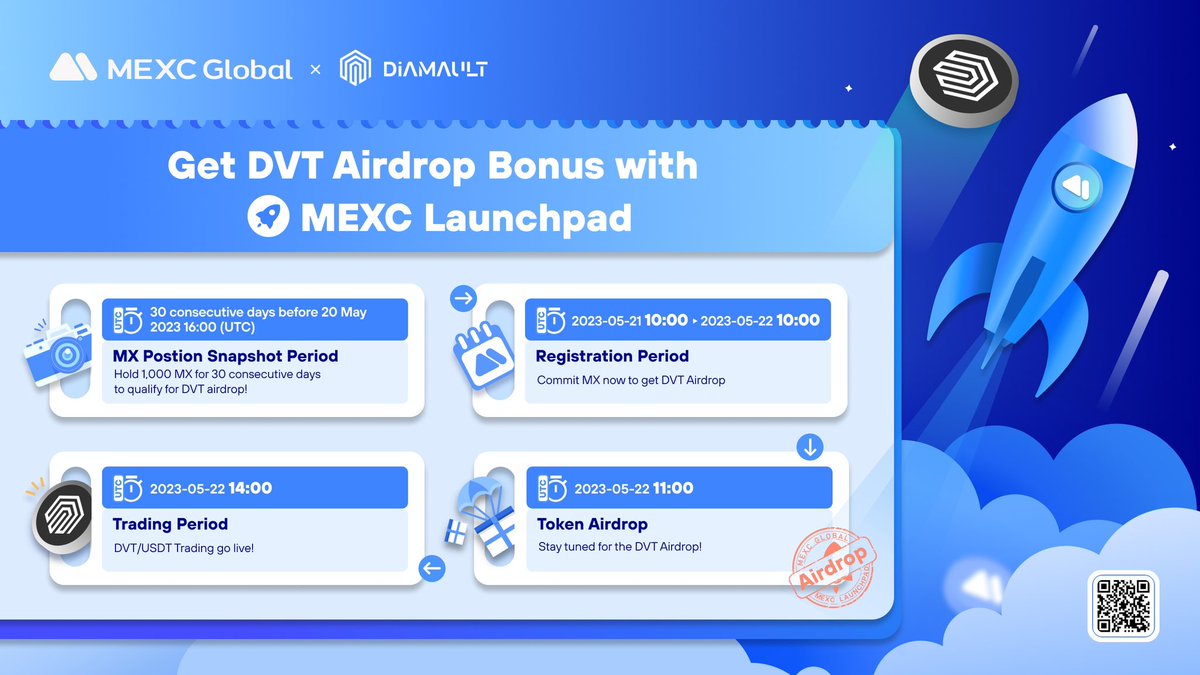 MEXC's tweet photo. It’s now the registration period for the @Diamault_DVT Launchpad🔥

Commit your $MX to get $DVT airdrops ⤵️
https://t.co/ukChtt2Wam

#Diamault #MEXCLaunchpad https://t.co/GXXnTt9Fed