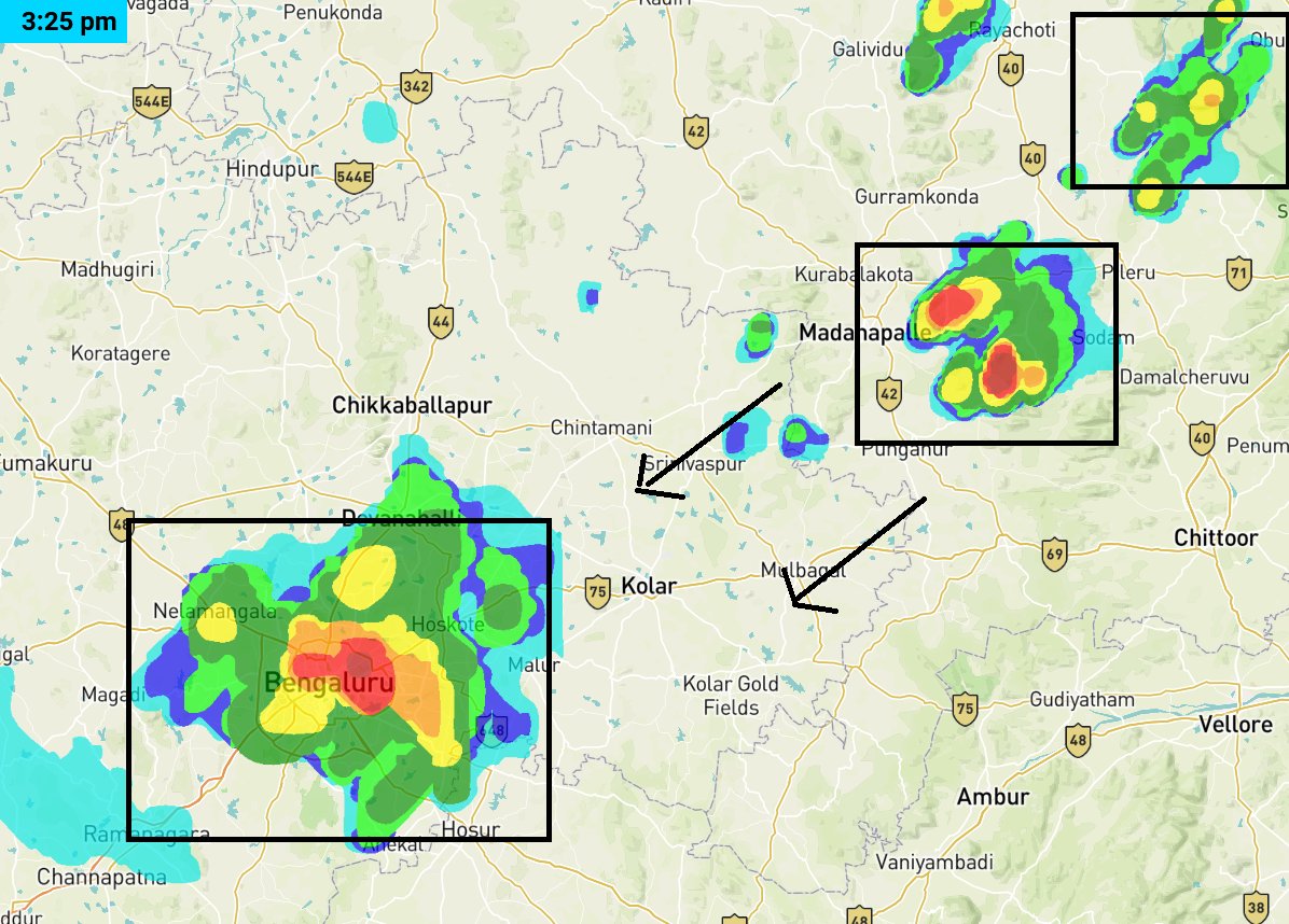 Tamil Nadu Weatherman on Twitter "Evening 1st spell starts in Bangalore. I am right now in