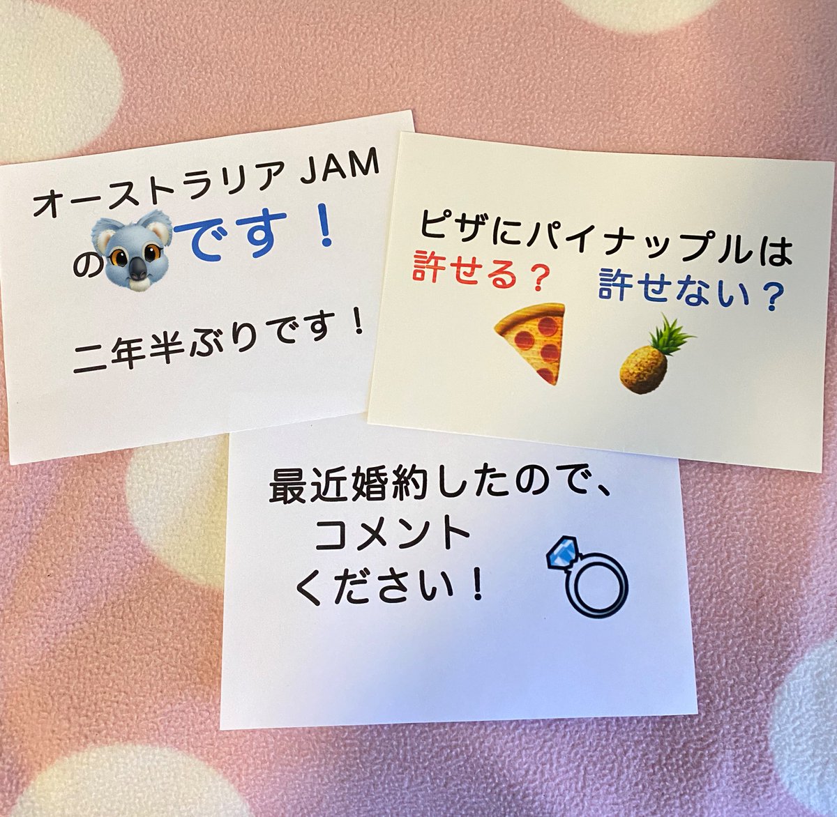 MayoraaThirteen's tweet photo. 瑠姫くんはピザにパイナップルはありだそうです。🍕🍍

Ruki I was so sure you’d be Team “no pineapple on pizza” 😭😂
But thanks for the congrats and you looked so good with red hair 🥹👑🤍
#白岩瑠姫
#JO1  
#JO1ヨントン 
#JO1ヨントンレポ https://t.co/ib1WIMAQz0