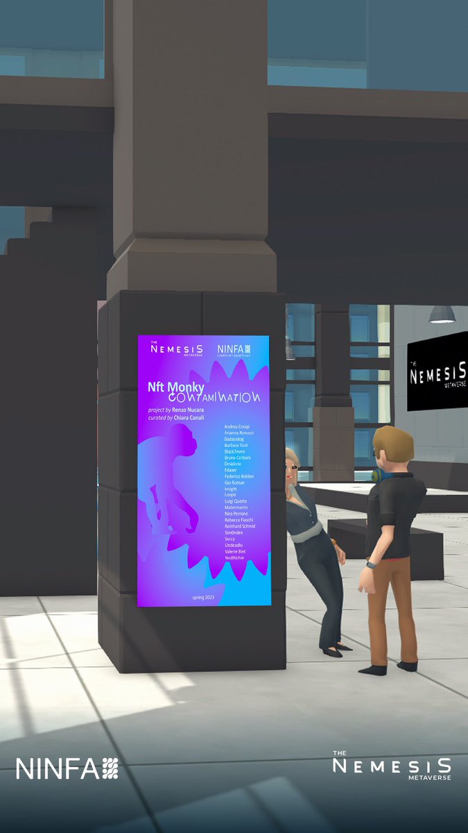 May 22th 👀 NFT monkey contamination by <a href="/RenzoNucara/">Nucara Renzo</a> curated by <a href="/ChiaraCanali/">Chiara Canali</a> 🔥 <a href="/TheNemesis_io/">The Nemesis</a> <a href="/Ninfa_io/">NINFA</a> and many other artists ⏳ready? 😁