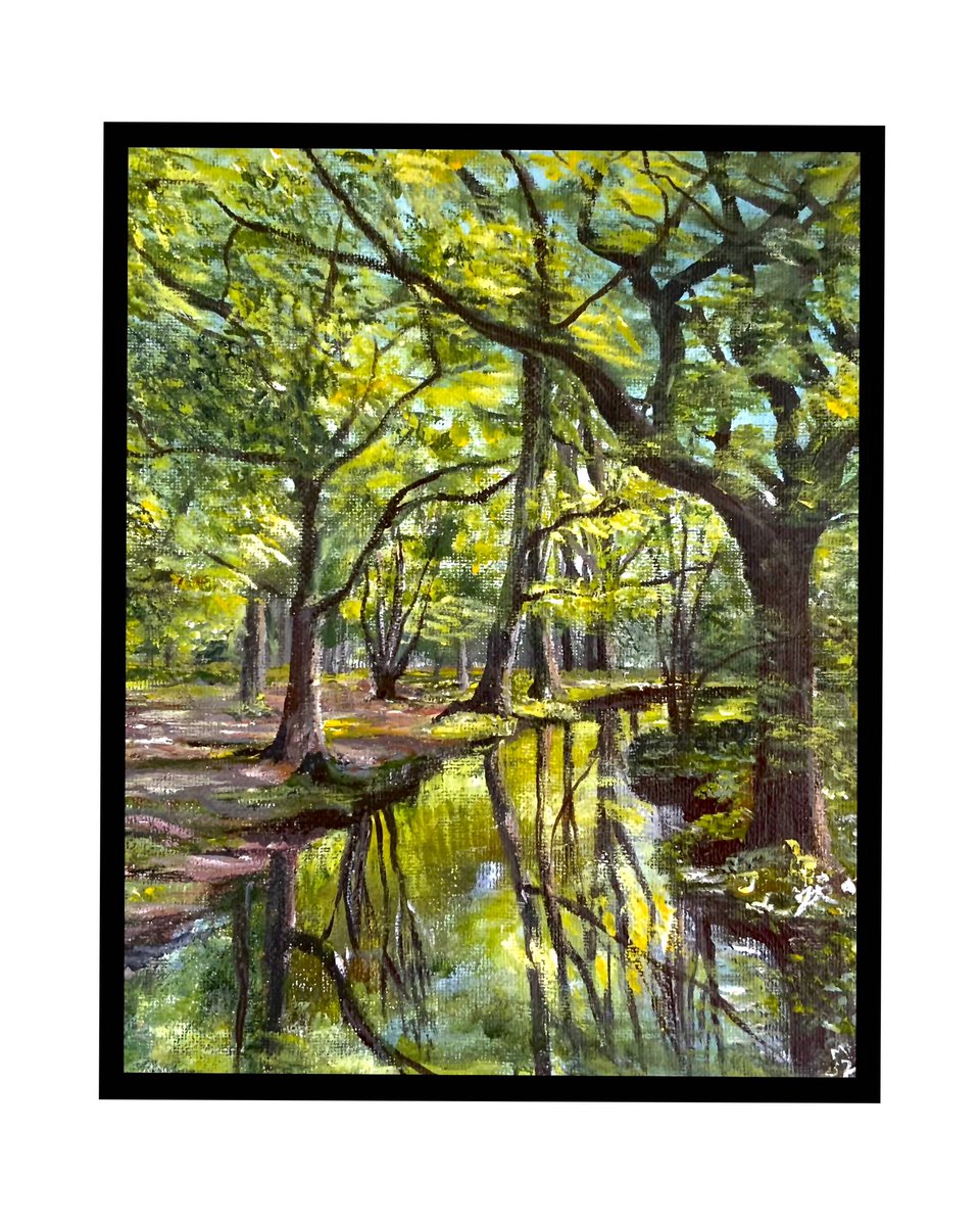 JSRedfernArt's tweet photo. Enjoyed some R&amp;R in the New Forest Painting, my favourite thing to do x https://t.co/W5z4lohjCS