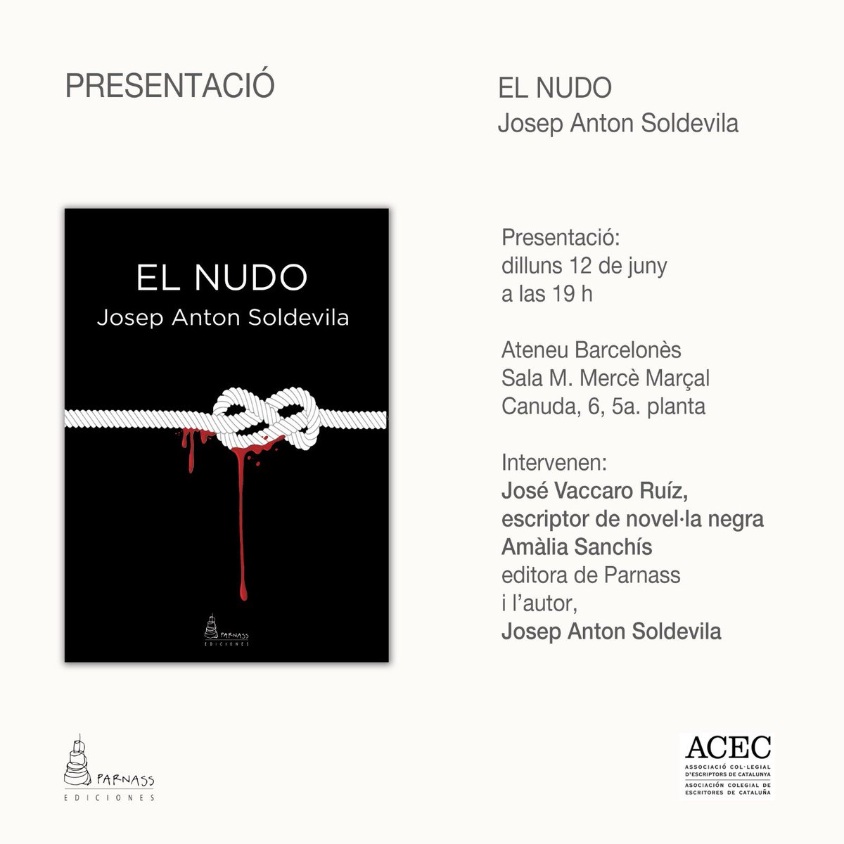 LaberintoAriadn's tweet photo. Una presentació essencial. Esteu totes i tots convidades! #poesia #literatura #escritor #creación https://t.co/S62kxzSNPS