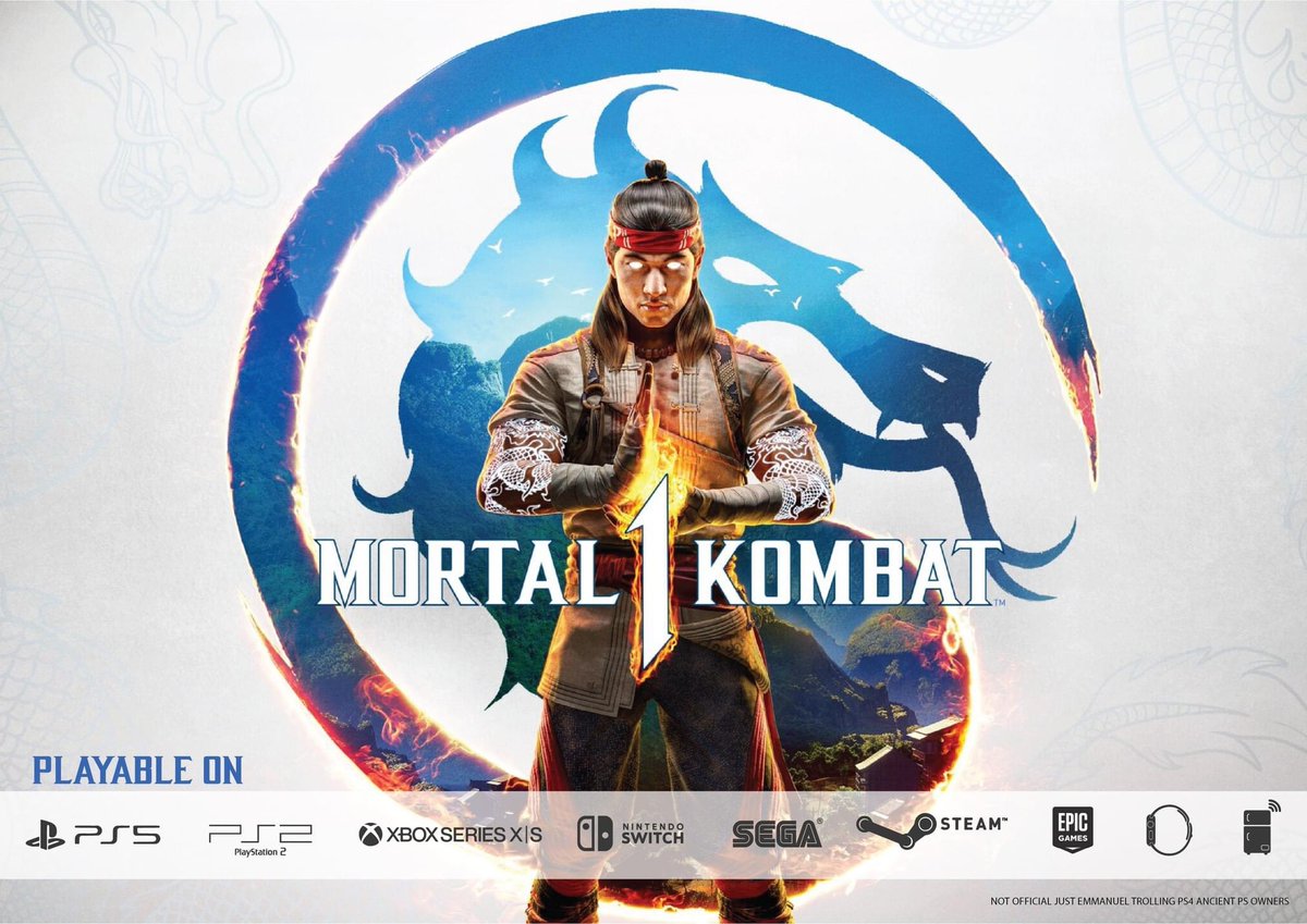 mumbanerd's tweet photo. #MortalKombat1  #Mortal1Kombat  yes no PLAYSTATION 4 😅 https://t.co/5kD5Dc9plF