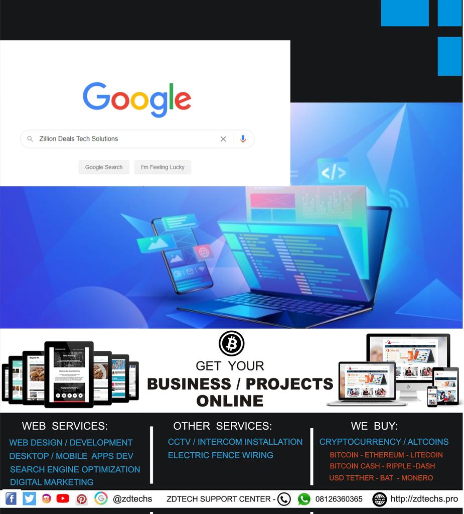 ZDTechs's tweet image. Do you know it is risky for a business owner not to have a website that serves as an online office? Someone out there might just be impersonating you and degrading your social value with illicit activities on your behalf. #nigeriabusiness #lagos #abuja #nigeria @zdtechs