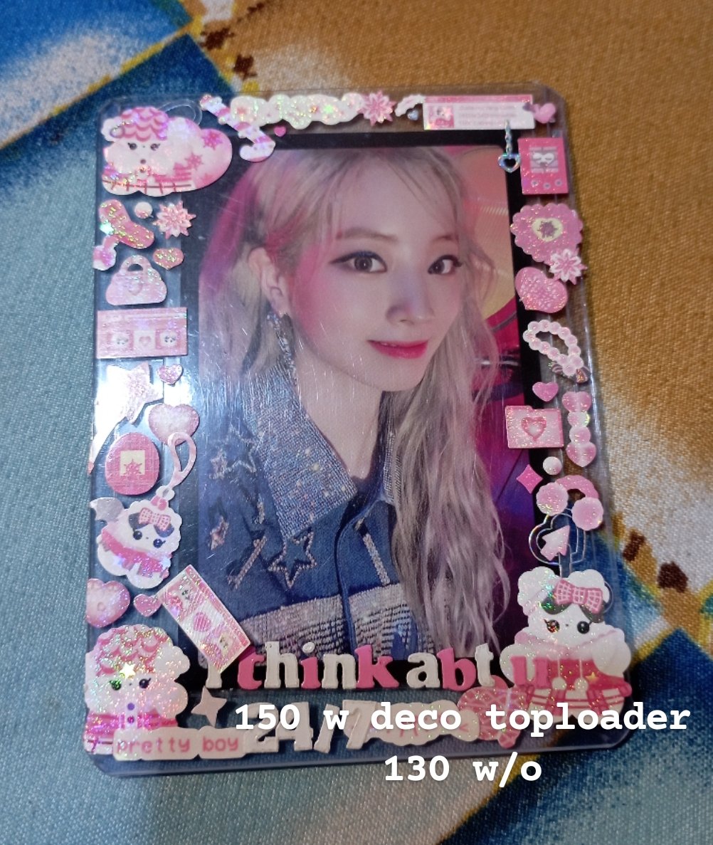 zaicrts's tweet photo. wts lfb ph
twice random pc

• prices on photo (deco tls 20 each) 
• onhand ; 10/10 condi
• payo ; 3 days dop
• gcash ; ggx, flash, jnt direct

t. twice dahyun feel special black border photocard pc ready to be digipack unit pob nayeon jeongyeon momo coaster dicon tingi https://t.co/mxUyEGcjMU