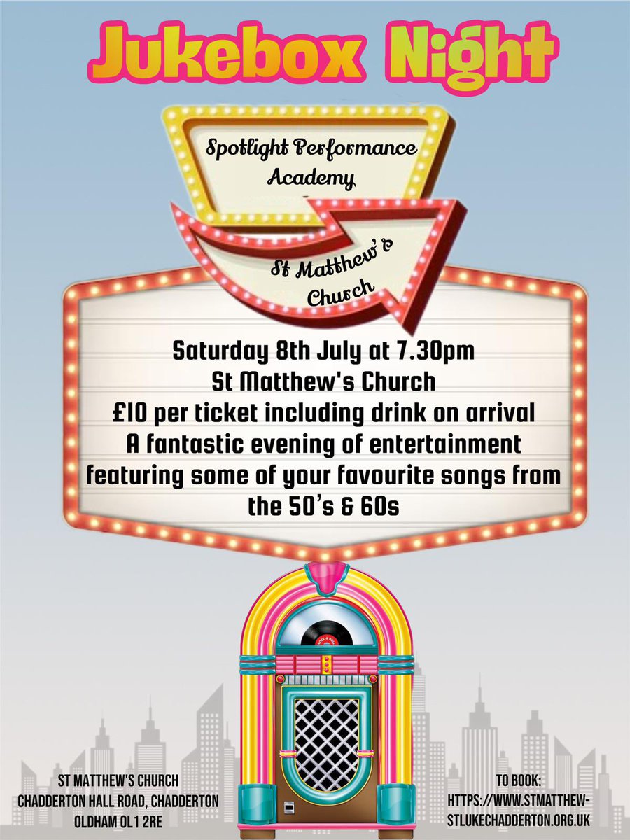 stmatthew-stlukechadderton.org.uk/blog/122721
Come along and support the local community and have a sing and maybe, a dance. There’s also a bar!!! <a href="/stlukesoldham/">St Luke's CE Primary</a> <a href="/Oldham_Hour/">Oldham Hour</a>