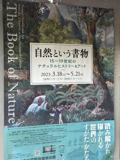 今日は家でゼルダとお絵描きしかしない予定だったけど、町田の版画美術館でやってる自然という書物展が最終日だと知って妹家族と行ってきた。5世紀に跨って動植物を描くという行為がどう変遷してきたかを見渡せる凄まじく濃密な展示で最高だった〜!
