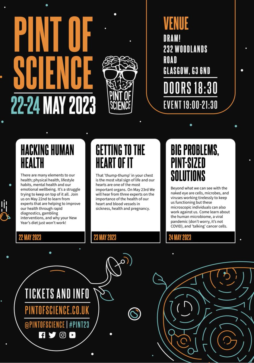 Caitlin Cosgrove (@caitlinceciliac) on Twitter photo Pint of Science starts TOMORROW! 🍺 It's not too late to get tickets to some of the great events we will be hosting <a href="/Dram_Glasgow/">Dram! Glasgow</a>
pintofscience.co.uk/events/glasgow 🥗♥️🔬🦠🧫 Pint of Science starts TOMORROW! 🍺 It's not too late to get tickets to some of the great events we will be hosting <a href="/Dram_Glasgow/">Dram! Glasgow</a>
pintofscience.co.uk/events/glasgow 🥗♥️🔬🦠🧫