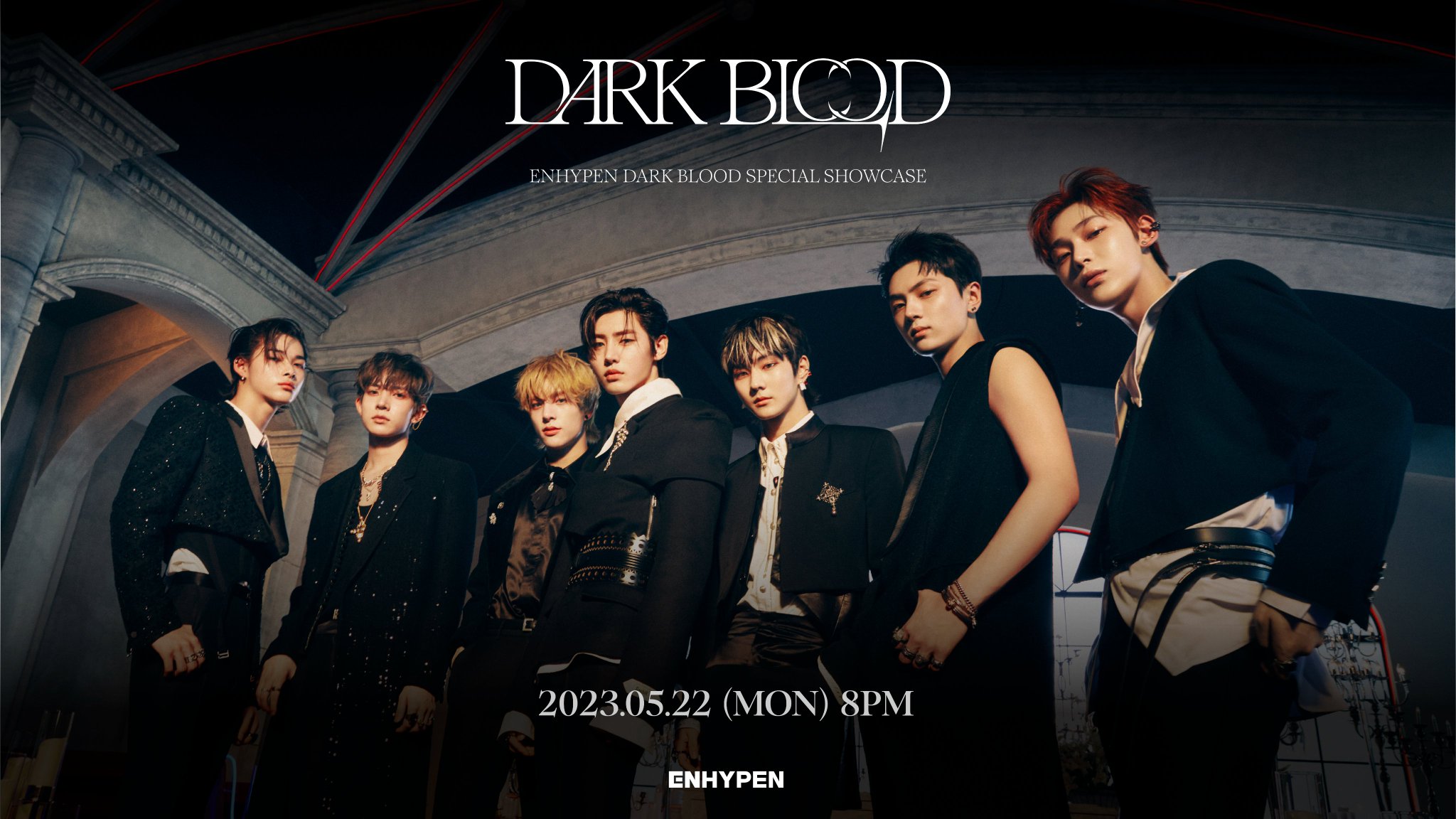 ENHYPEN - ENHYPEN DARK BLOOD チョーカー ENHYPEN DARK BLOOD CHOKER DOUBLE BRACELET NEW No Photocard