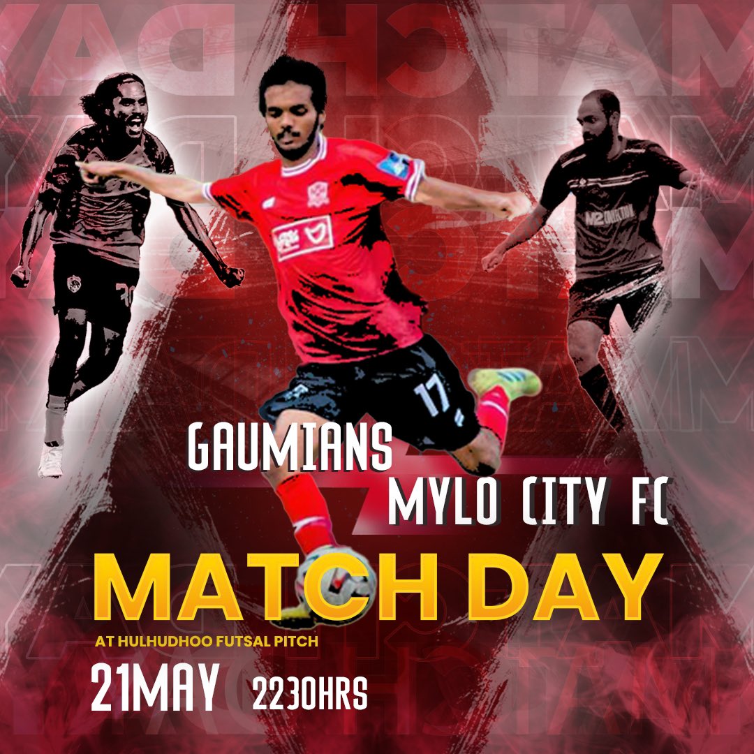 ClubLothari's tweet photo. 📢 It's MATCH DAY! 🙌
HULHUDHOO STREET SOCCER CHALLENGE 2023
Gaumians 🆚 Mylo City Football Club
🕘 Kicks off at 10:30pm
📍 Hulhudhoo Futsal Pitch

Join us at the Hulhudhoo futsal pitch, where your love and support fuel our team. Your presence means everything. See you there! 🙌 https://t.co/cXfRJlRD5z