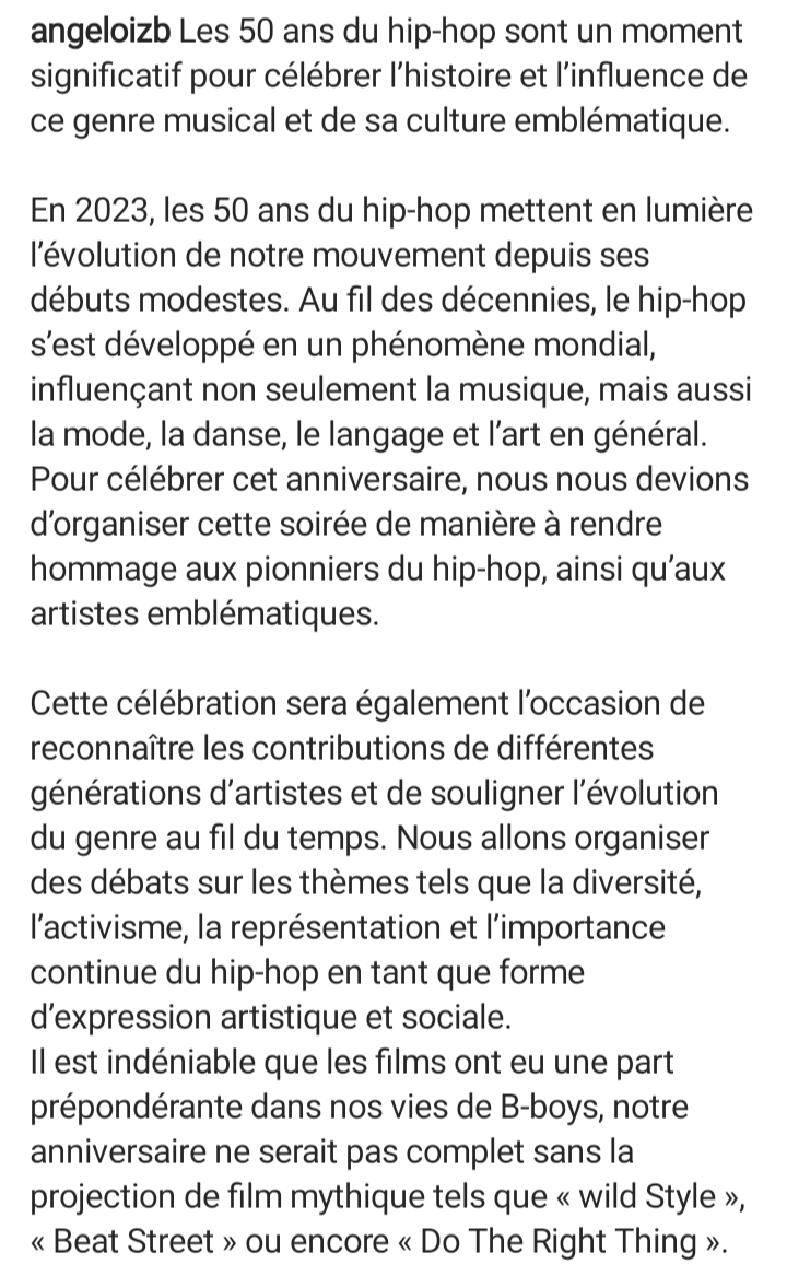 IZB &amp; Live Nation présentent les 50 ANS DU HIP HOP le 30 octobre 2023 à l'Olympia 🔥
#SaveTheDate @angeloizb #HipHopDontStop #HipHop50ans
