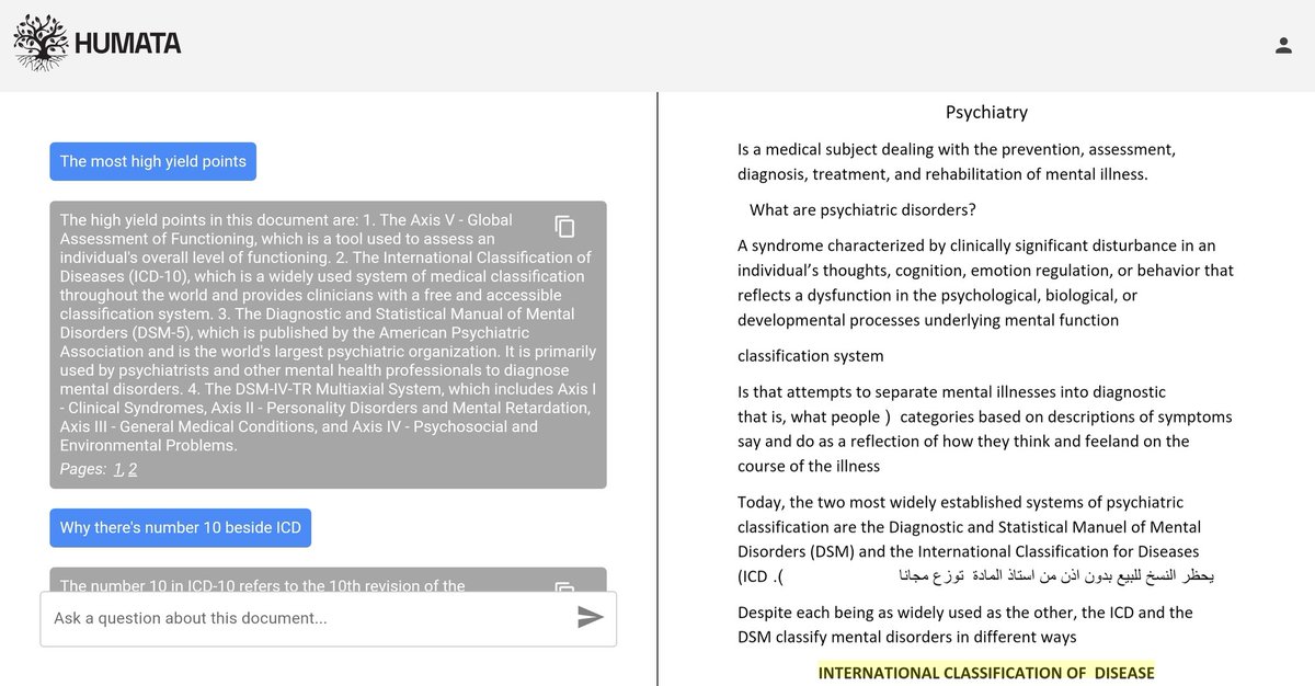 fluffydattebayo's tweet photo. AI TOOLS HAVE BLOWN MY MIND:
في #AI_TOOLS يخلنك تقدر اتفاعل مع ال PDF أول حاجة اتدير upload للpdf وبعدها تقدر اتخليه يدير summary له أو يقولك شن أهم النقاط اللي فيه أو تسأله علي أي حاجة مش فاهمها أو يديرلك منه mcqs حاجة خيال بكل 🔥
#AI_tools #Education #ChatWithpdf https://t.co/LaVw5DOl83