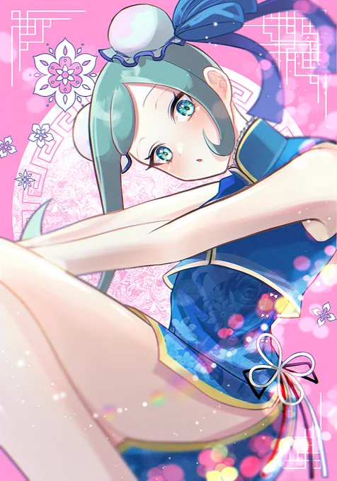 ルチアちゃんチャイナ服の姿です!
