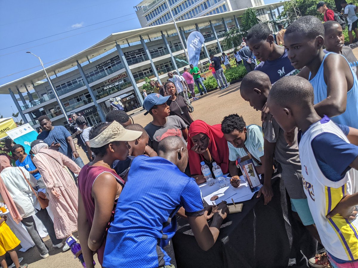 ngogarwanda1's tweet photo. Exciting day in Kigali! Joined by our mascot Ngoga, we rocked Math on the Street during Car Free Day! Engaging puzzles, awesome prizes! Math brings us together, boosts problem-solving skills! Shout-out to all who made it a success! #MathOnTheStreet #CarFreeDay #NgogaTheMascot https://t.co/XC3QCXZRdE