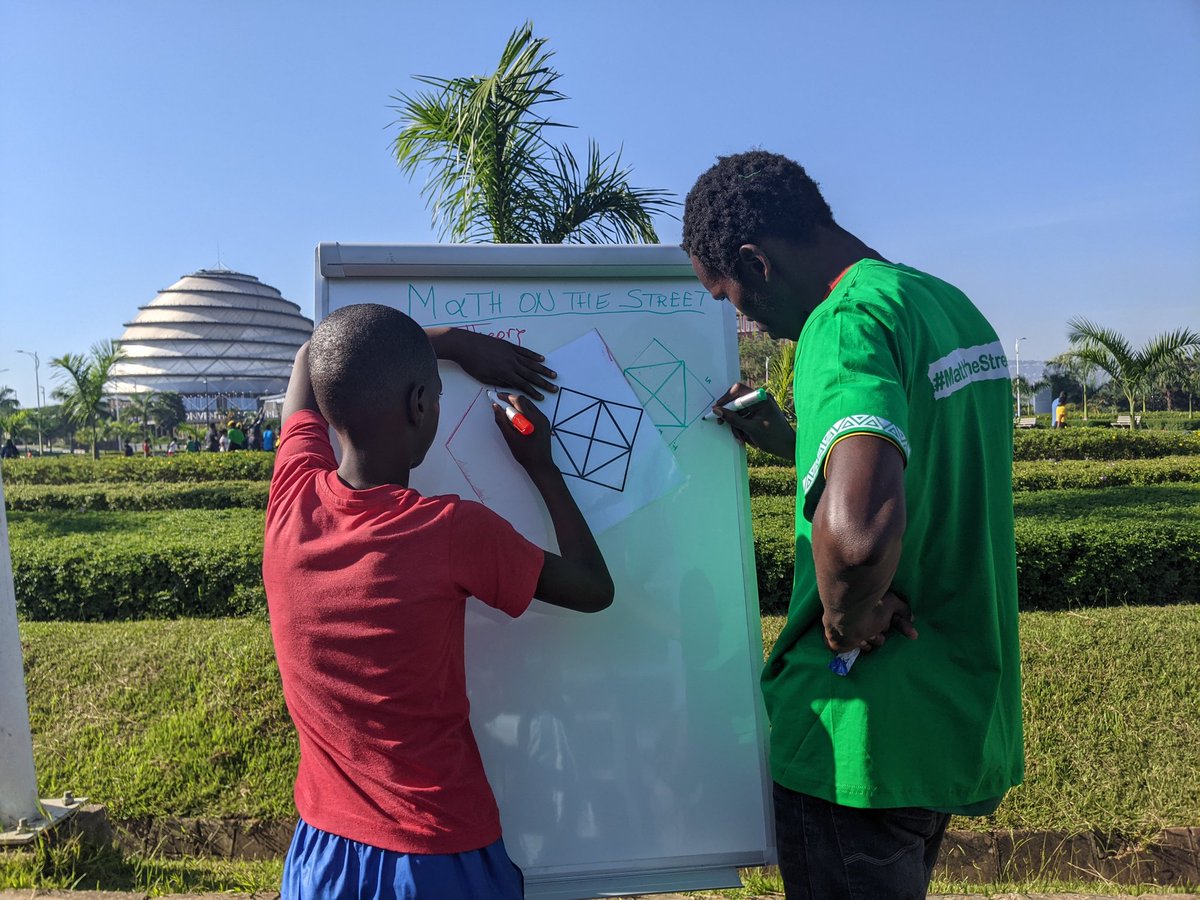 ngogarwanda1's tweet photo. Exciting day in Kigali! Joined by our mascot Ngoga, we rocked Math on the Street during Car Free Day! Engaging puzzles, awesome prizes! Math brings us together, boosts problem-solving skills! Shout-out to all who made it a success! #MathOnTheStreet #CarFreeDay #NgogaTheMascot https://t.co/XC3QCXZRdE