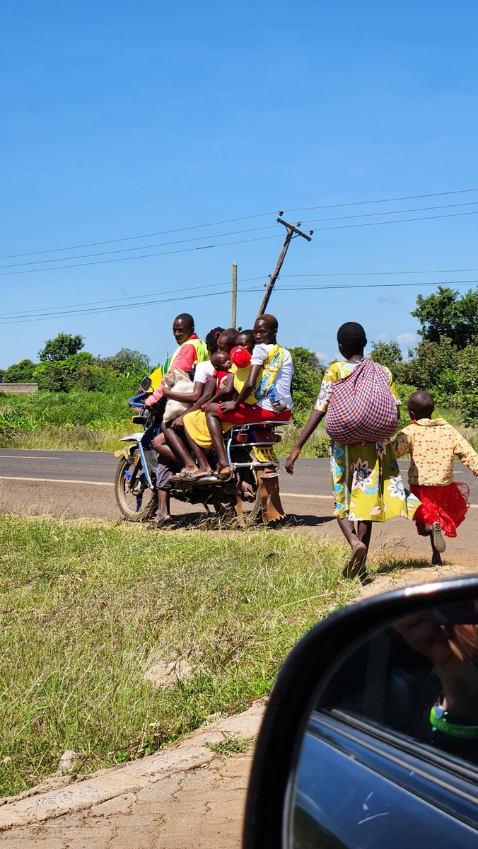 Unbelievable, 7 passengers on the motor bike and these additional 2 also got onto the bike. I took the photo in Tharaka Nithi County