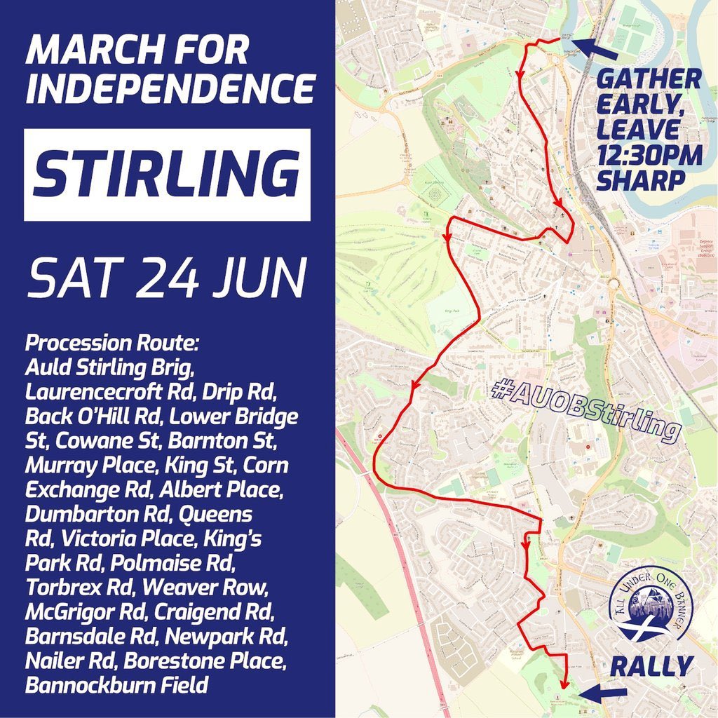 JNHanvey's tweet photo. Keep up, it’s already started!
It began on the 6th May. The Independence movement won’t wait any longer we’re on the march All Under One Banner.
#AOUB
#ScotlandUnited
#OneScotlandOneMovement
@AUOBNOW https://t.co/A1GmWIcnG0