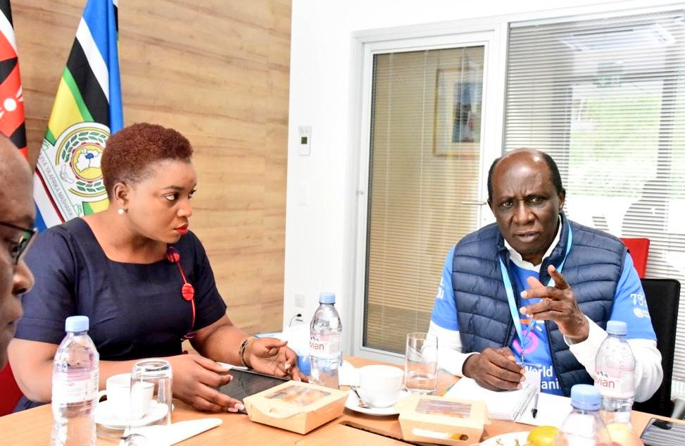 Nakhumicha_S's tweet photo. After #WalkTheTalk for #HealthforAll I hosted a meeting with Kenya's delegation to #WHA76. https://t.co/qCX4wxmBpX