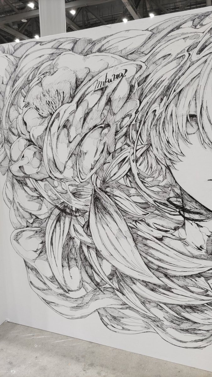 2日間デザフェスありがとうございました!イラスト集、グッズ、原画も完売しました🙌
ライブペイント完成形です✍️画材はマッキーです
#デザフェス #デザフェス57