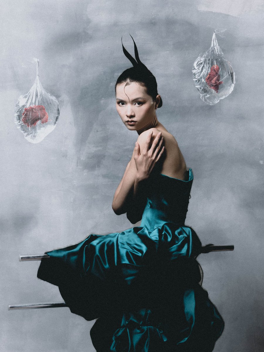 Jude Macasinag on Twitter "The Dysmorphia Ballgown in rich petrol blue