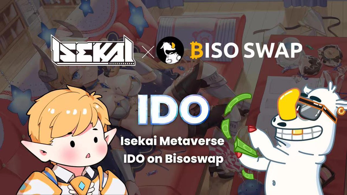 🔥Crypto思远 X Isekai Metaverse🔥

@Bisoswap首批IDO Isekai Metaverse即将上线，旨在构建AI驱动的Web3 ACGN创作者生态。BisoSwap原生Token上线交易量排名#BRC-20 首位。

🎁抽2个WL

1. 关注 <a href="/nftsiy/">0x思远</a> &amp; @isekaiprotocol
2. 点赞+转推+@三个好友 留地址
3. 加入DC：discord.gg/tuxbNWqhmA