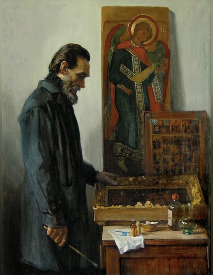 GdeJulia's tweet photo. Художник Михаил Шаньков

«Реставратор»

#Russian #art https://t.co/09W1ayBCYE