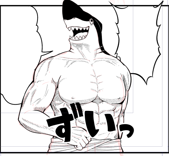 筋肉質な男を描くのが癖(ヘキ)です。
マッチョが好(ハオ)です。 