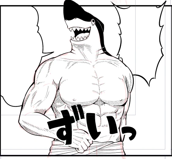 筋肉質な男を描くのが癖(ヘキ)です。
マッチョが好(ハオ)です。 