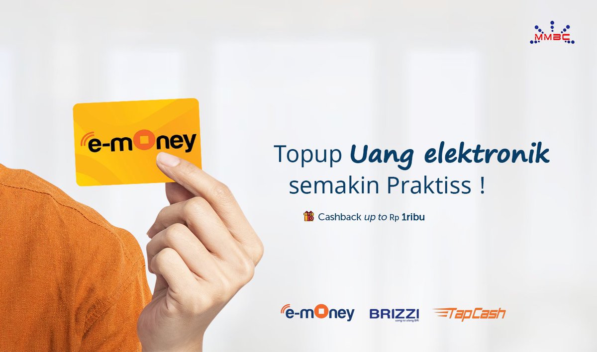 dirgaaantara_'s tweet photo. Berkendara lewat jalan Tol ? jgn lupa isi saldo e-Money Mandiri, BRIZZI atau TapCash BNI
Cashback hingga Rp 1.000

Topup saldo e-Money lewat MMBC https://t.co/AovEXdmlsz atau Download Aplikasi MMBC di PlayStore https://t.co/bijL1viXLy https://t.co/KU66pQAWdd