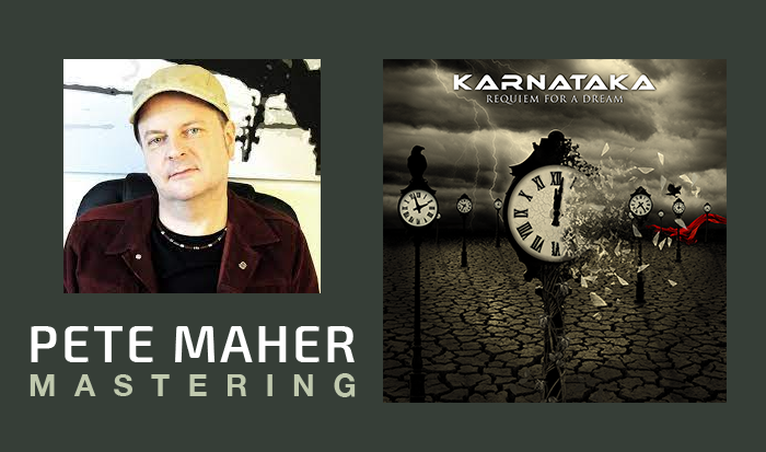 It’s been an incredibly busy but exciting few weeks finishing the new album mixing with Joe Gibb and now we’re pleased to announce Requiem For A Dream has been beautifully mastered by top mastering engineer Pete Maher (Rolling Stones, U2). Pre-order karnataka.org.uk/shop/