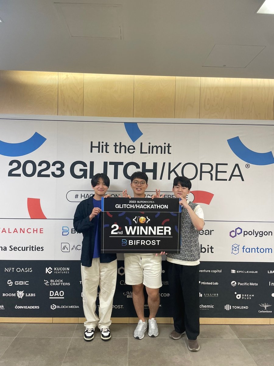blockchainkor's tweet photo. <Glitch Hackathon> 
1/ 23.5.20~21 진행되었던 글리치 해커톤 행사에서 
Blockchain Valley의 
POKATIKA (김희진 @Crypt0trave1er)
Liquidity BiFunnel (이수영 @ttttwik ,진수하 @beakerjin , 구자경 @BacktoR80893433 )
팀이 입상하였습니다! https://t.co/jcro5ycrhj