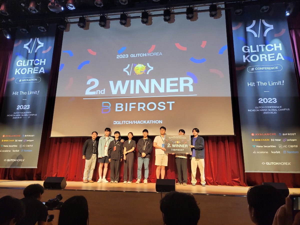 blockchainkor's tweet photo. <Glitch Hackathon> 
1/ 23.5.20~21 진행되었던 글리치 해커톤 행사에서 
Blockchain Valley의 
POKATIKA (김희진 @Crypt0trave1er)
Liquidity BiFunnel (이수영 @ttttwik ,진수하 @beakerjin , 구자경 @BacktoR80893433 )
팀이 입상하였습니다! https://t.co/jcro5ycrhj