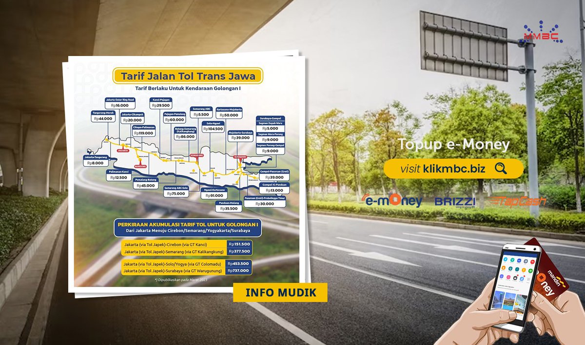 dirgaaantara_'s tweet photo. Jgn lupa topup saldo e-Money Mandiri, BRIZZI atau TapCash BNI di MMBC
Cashback hingga Rp 1.500

Topup saldo e-Money lewat MMBC https://t.co/AovEXdmlsz atau Download Aplikasi MMBC di PlayStore https://t.co/bijL1viXLy https://t.co/n2a7secKWl