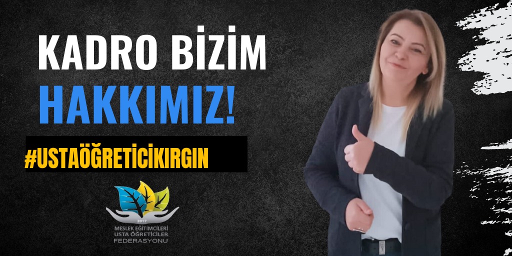 Dilek_hoca35's tweet photo. MEB'İN personeli olan 
90 BİN USTA ÖĞRETİCİLER
Emeğini, sabrını,hukuk mücadelesini, saygısını,vefasını,
 sözlerinin ardından durmayan,  yok  sayan devlet büyüklerine KÜSKÜN VE KIRGINLIKLAR

MEUS-FED BAŞKANI DİLEK BAYINDIR @RTErdogan @Akparti @herkesicinCHP @kilicdarogluk https://t.co/n6kj1N5XWo