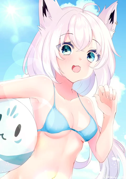 #暑いので水着絵で体温調節する