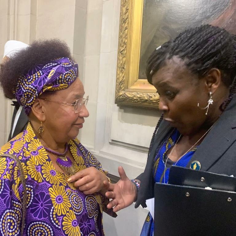Congratulating Maggie Aderin Pocock at the Leicester University Alumni Ball on Thursday. Our first Black Woman Chancellor! And an astrophysicist too. I am over the moon. So proud. Never thought I'd see this in my lifetime