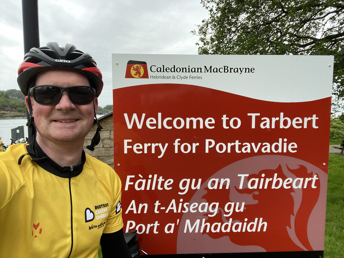 rplymthrfckr12's tweet photo. Magic day out yesterday completing #5FerriesChallenge in aid of @Beatson_Charity 

Massive thank you for all the support, well wishes and donations over these past few weeks building up to this challenge and to @SportEcosse for event &amp; road support 🚴🏻

#TeamBeatson 🟡⚫️ https://t.co/at8ijzNhEF
