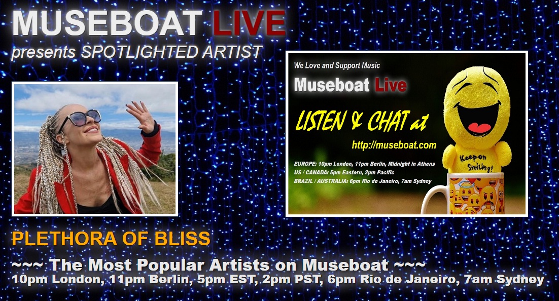 Museboat Live Channel (@museboatlive) on Twitter photo #RETWEET ;-) Coming up on air MUSEBOAT SPOTLIGHT at museboat.com PLETHORA OF BLISS - Create a New Day museboat.com/responsive/art… <a href="/BlissPlethora/">Plethora Of Bliss</a> Request this song for airplay again at museboat.com/indexhome.html… <a href="/ArtistRTweeters/">Artist RTs</a> <a href="/TheRepostCrew/">The Repost Crew</a> #RETWEET ;-) Coming up on air MUSEBOAT SPOTLIGHT at museboat.com PLETHORA OF BLISS - Create a New Day museboat.com/responsive/art… <a href="/BlissPlethora/">Plethora Of Bliss</a> Request this song for airplay again at museboat.com/indexhome.html… <a href="/ArtistRTweeters/">Artist RTs</a> <a href="/TheRepostCrew/">The Repost Crew</a>