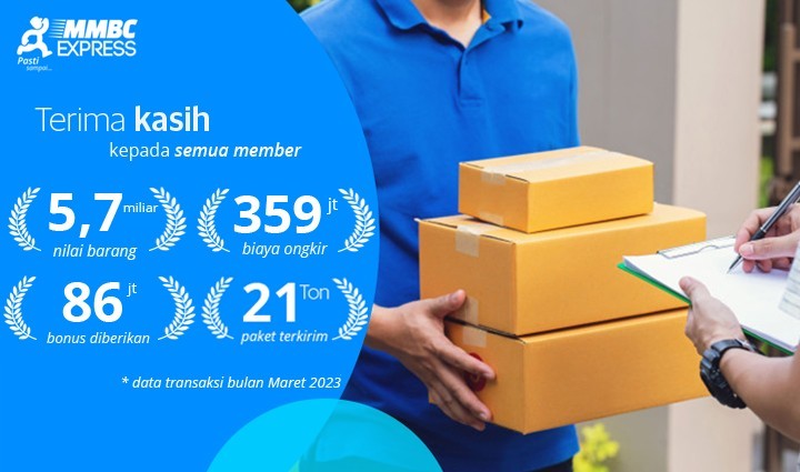dirgaaantara_'s tweet photo. Terima kasih kepada seluruh member MMBC yang telah mempercayakan MMBC Express sebagai Mitra pengiriman paket kalian ✨

Kirim dokumen/paket di MMBC https://t.co/AovEXdmlsz atau Download Aplikasi MMBC di PlayStore https://t.co/bijL1viXLy https://t.co/6T61ClID5i