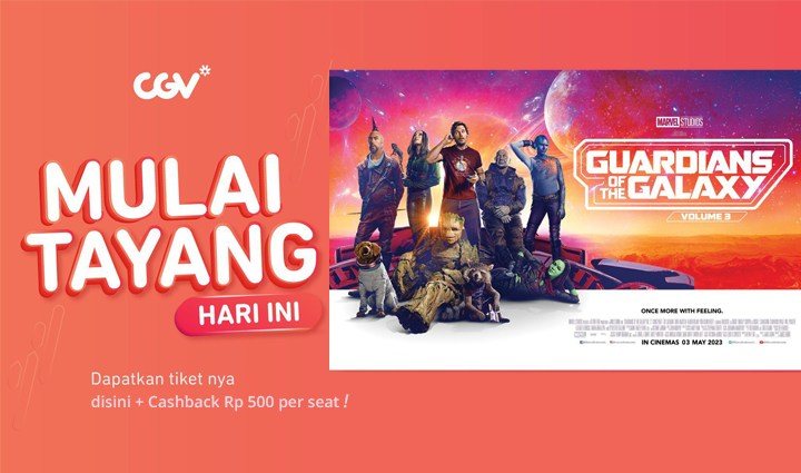 dirgaaantara_'s tweet photo. GUARDIANS OF THE GALAXY VOL. 3 telah Tayang!
Pesan Tiketnya sekarang dan dapatkan Cashbacknya 🤩

Pesan tiket bioskop di MMBC https://t.co/AovEXdmlsz atau Download Aplikasi MMBC di PlayStore https://t.co/bijL1viXLy https://t.co/Bwoup5kVGg