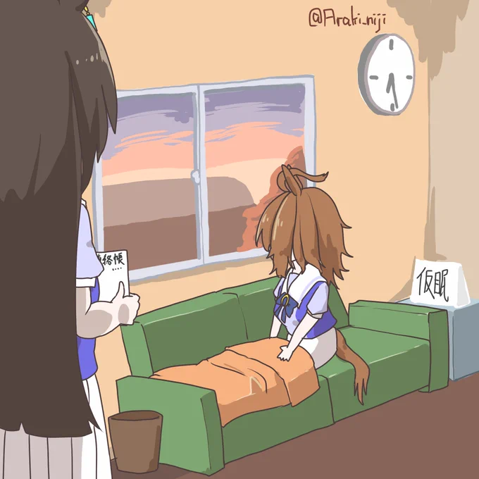 仮眠のつもりが爆睡オン #ウマ娘