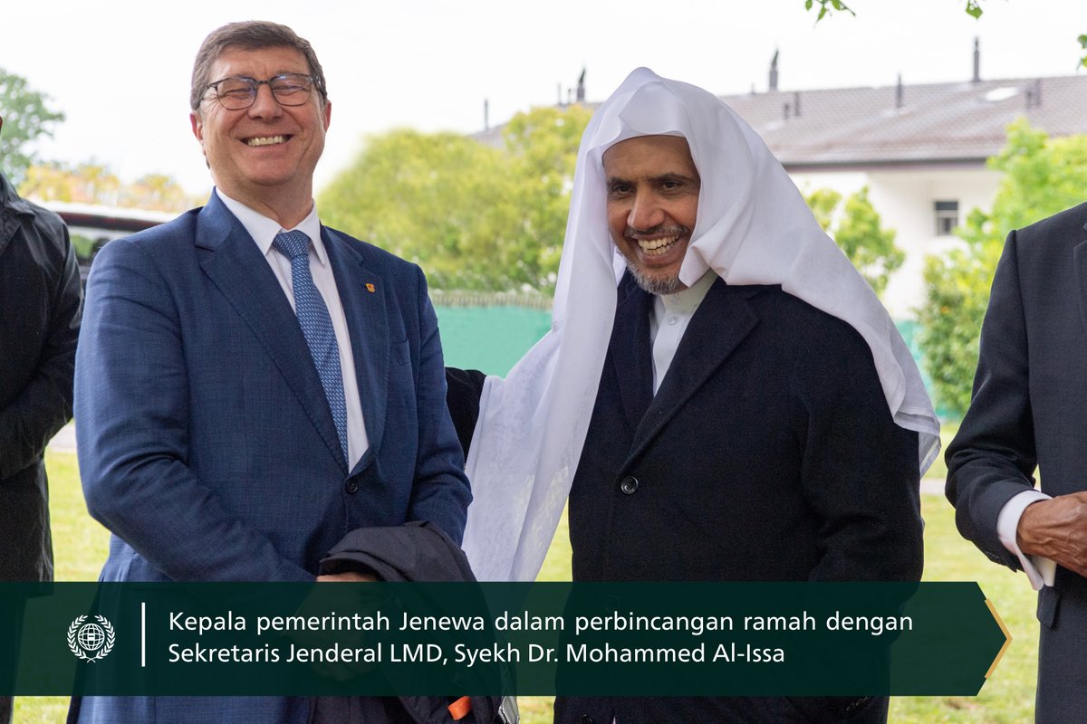 mwlorg_id's tweet photo. Di hadapan Presiden Pemerintah Jenewa, Tuan Mauro Poggia, anggota Parlemen Swiss, pejabat internasional, anggota korps diplomatik di Jenewa, tokoh agama dan intelektual:
Yang Mulia Tuan Kamil Idris, mantan Direktur Organisasi Hak atas Kekayaan Intelektual Dunia, anggota Komisi Hukum Internasional PBB, Presiden Pengadilan Arbitrase dan Mediasi Internasional, dan mantan anggota Pengadilan Arbitrase Internasional di Den Haag, menerima Yang Mulia Syekh Dr. @MhmdAlissa, Sekretaris Jenderal LMD dan Ketua Asosiasi Ulama Muslim.
Dr. Al-Issa adalah tamu kehormatan di acara internasional untuk mengatasi ancaman global hepatitis.